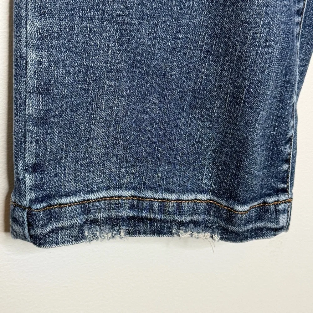 Judy Blue Wide Leg Crop Distressed Jeans
